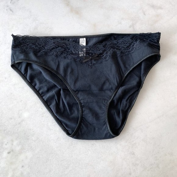 3/$20 - NWOT! New Steve black panty / underwear, lace & tiny bow detail - Picture 1 of 4